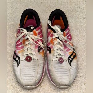 Saucony Women's Dunkin Pink and Orange Athletic Shoes